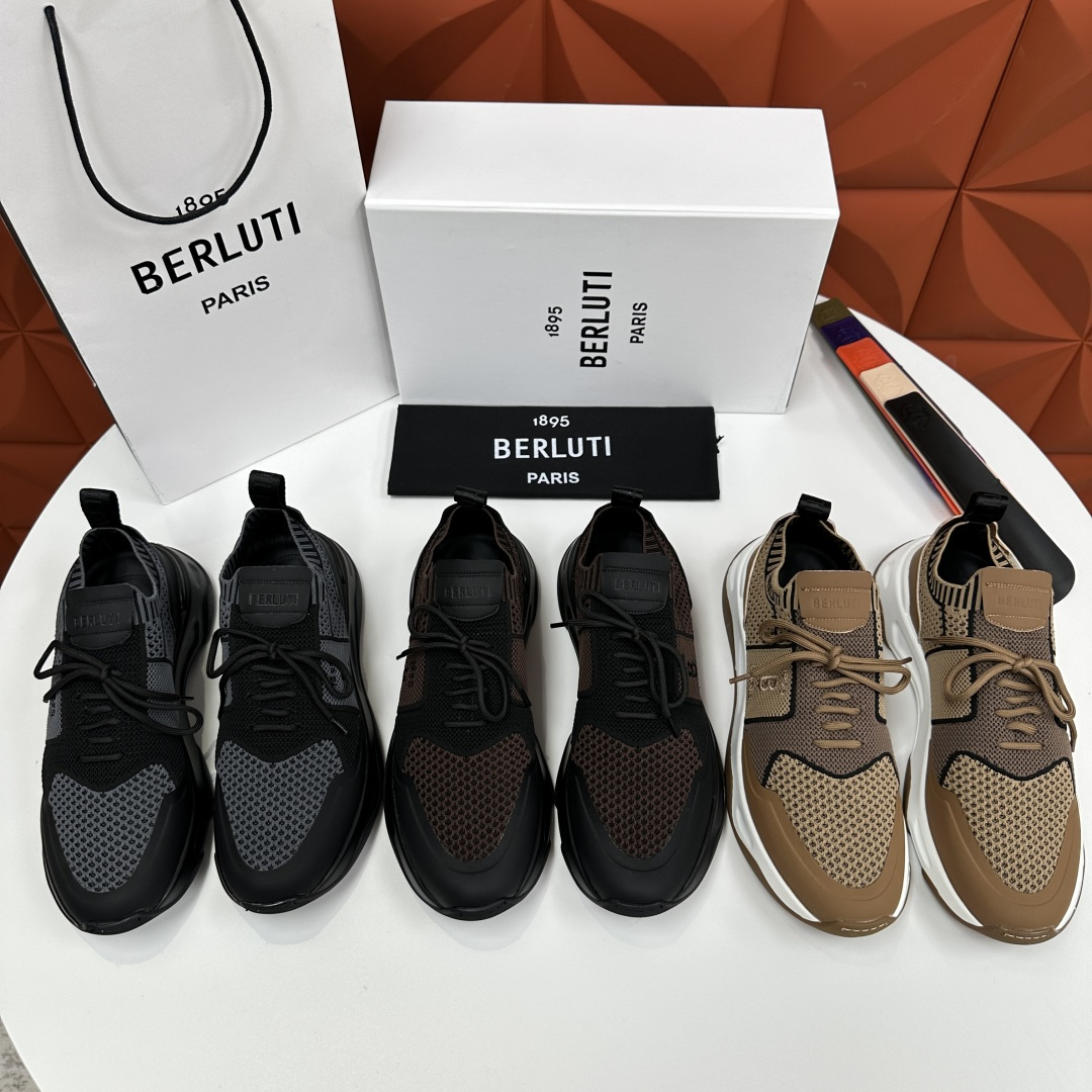 💋💍Berlut* 布鲁提新品  Shadow飞织运动鞋  原版开发打造   官方  11,200  巴