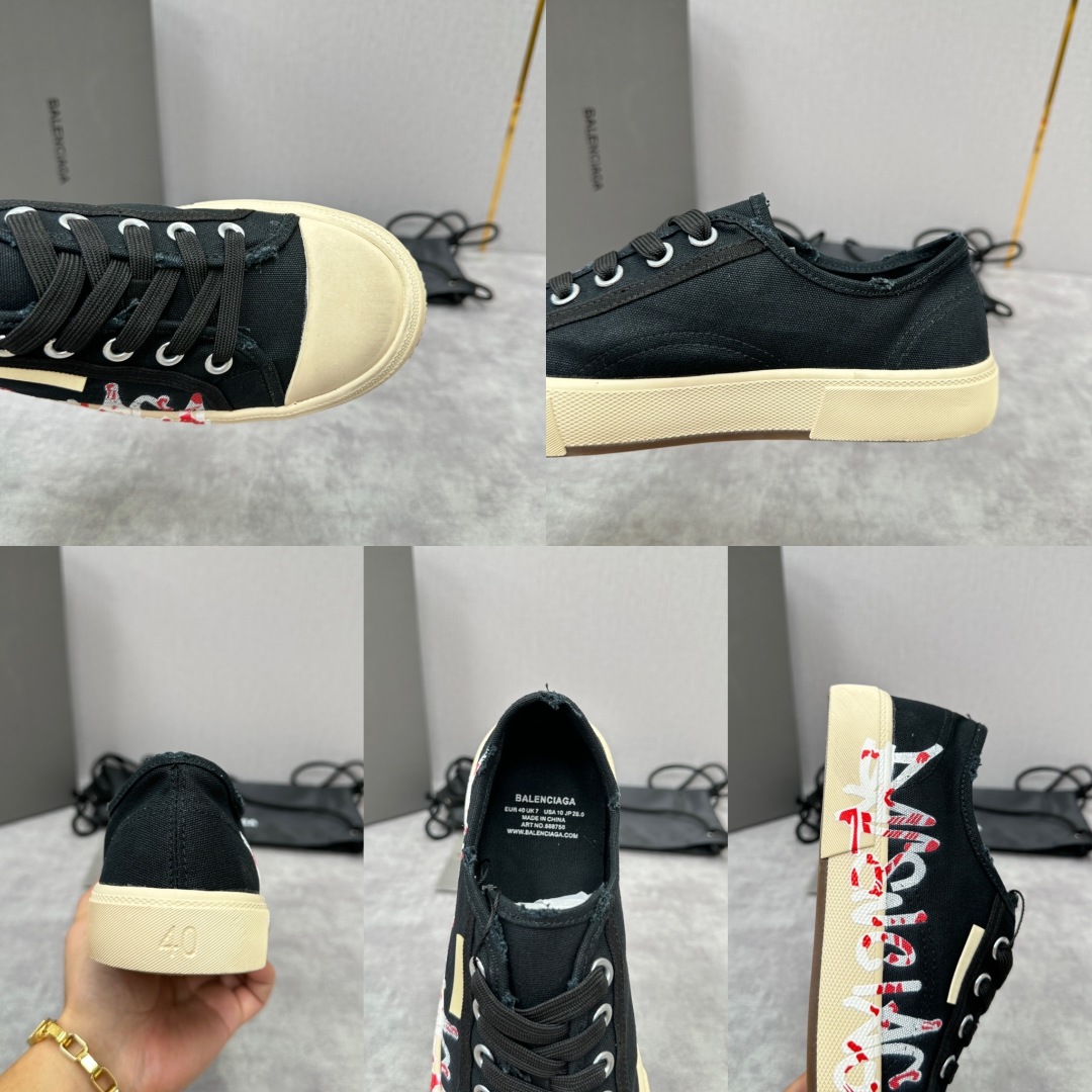 💋💍Balenciag*  巴黎-世家 新品帆布鞋     官方  6,700   半包做旧帆布鞋 亮相
