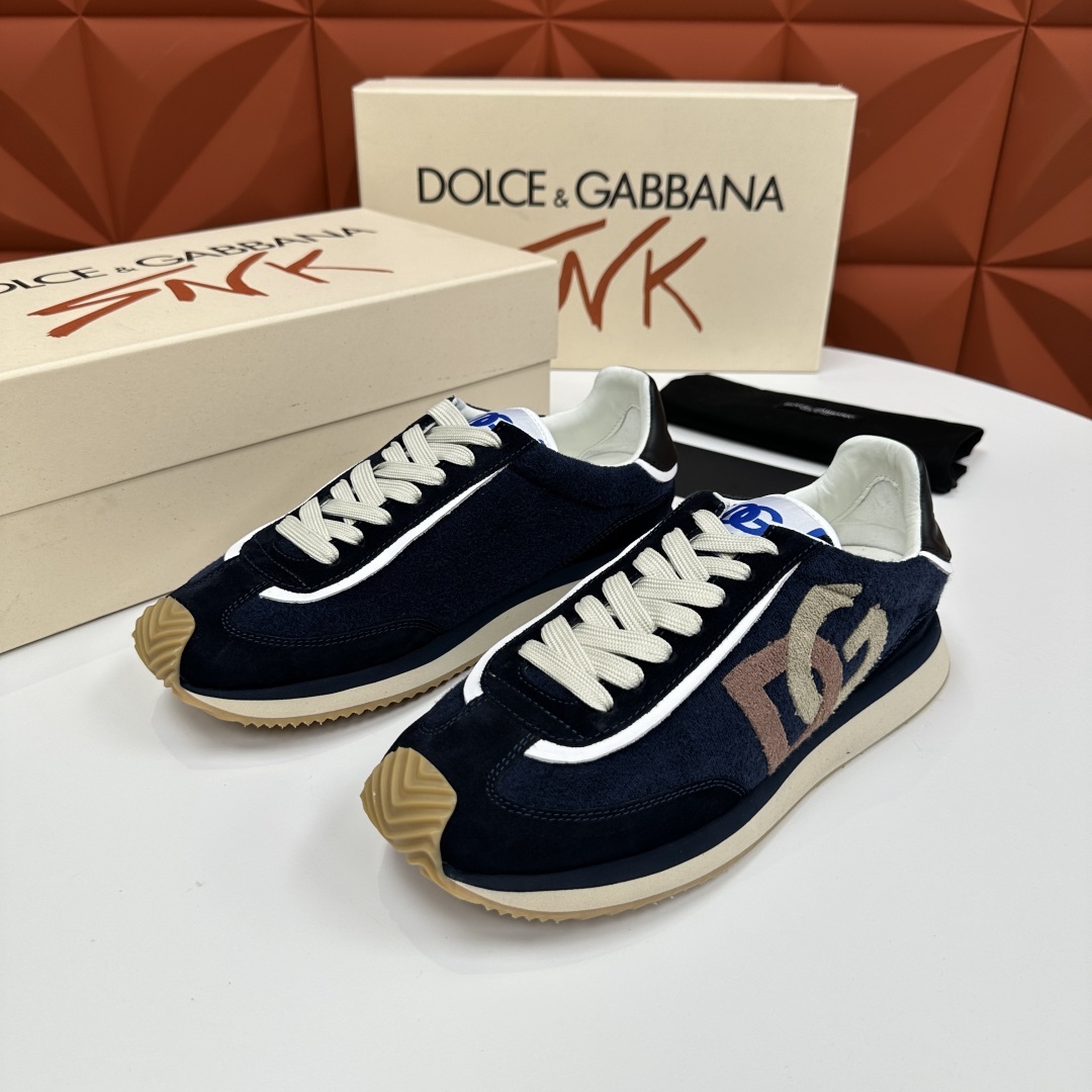 💋💍DG 家新品 Dolce &Gabban* 杜嘉~班纳 Cushion 毛巾棉拼接材质休闲运
