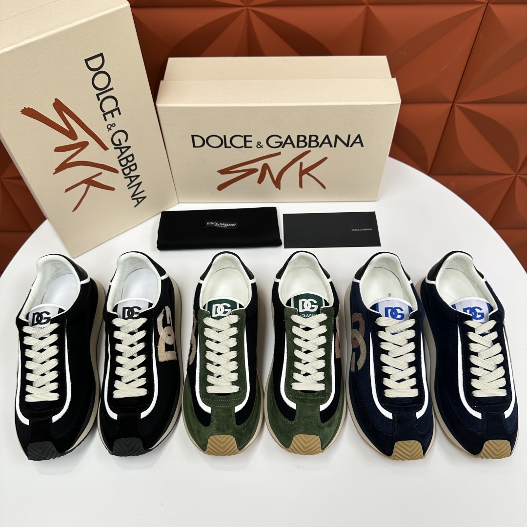 💋💍DG 家新品 Dolce &Gabban* 杜嘉~班纳 Cushion 毛巾棉拼接材质休闲运