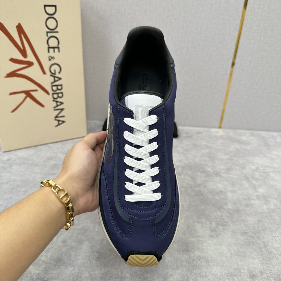 💋💍DG 家新品 Dolce &Gabban* 杜嘉~班纳 Cushion 帆布拼接牛皮材质休闲