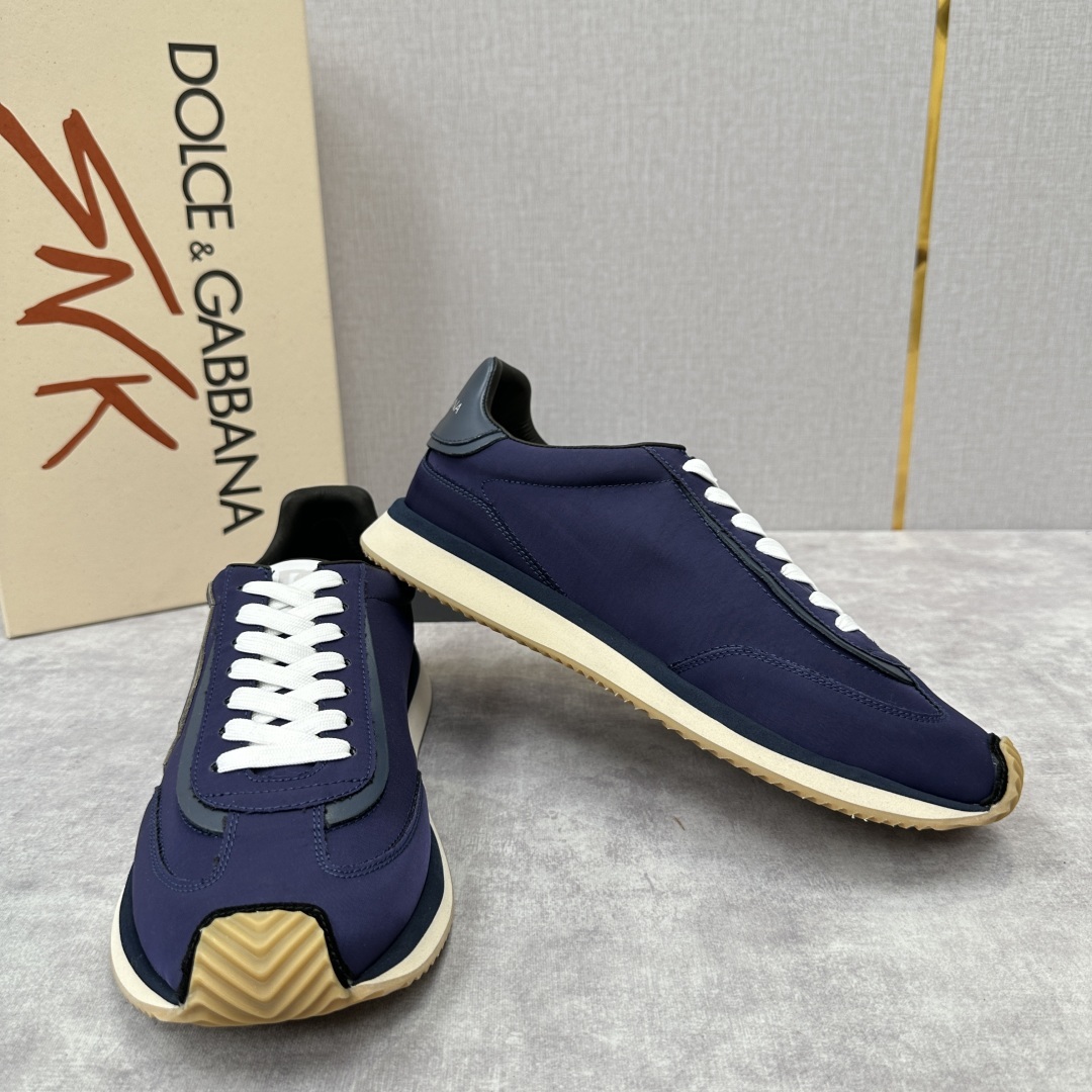 💋💍DG 家新品 Dolce &Gabban* 杜嘉~班纳 Cushion 帆布拼接牛皮材质休闲