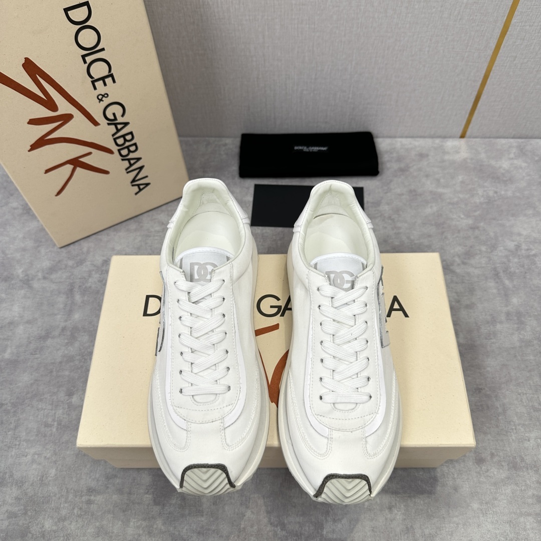 💋💍DG 家新品 Dolce &Gabban* 杜嘉~班纳 Cushion 帆布拼接牛皮材质休闲