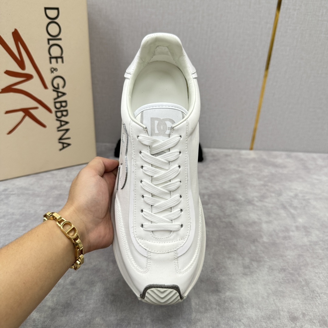 💋💍DG 家新品 Dolce &Gabban* 杜嘉~班纳 Cushion 帆布拼接牛皮材质休闲