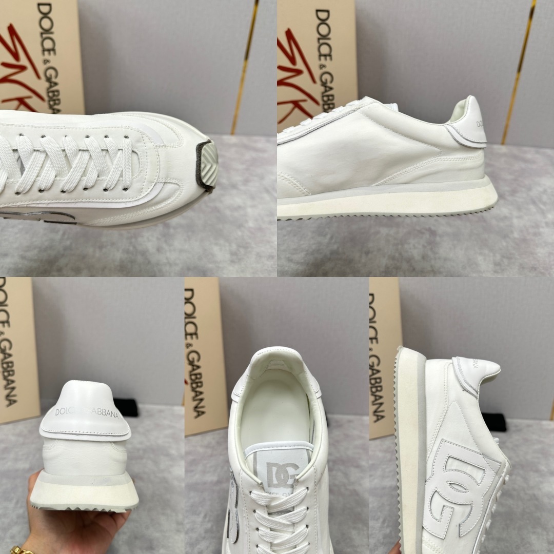 💋💍DG 家新品 Dolce &Gabban* 杜嘉~班纳 Cushion 帆布拼接牛皮材质休闲