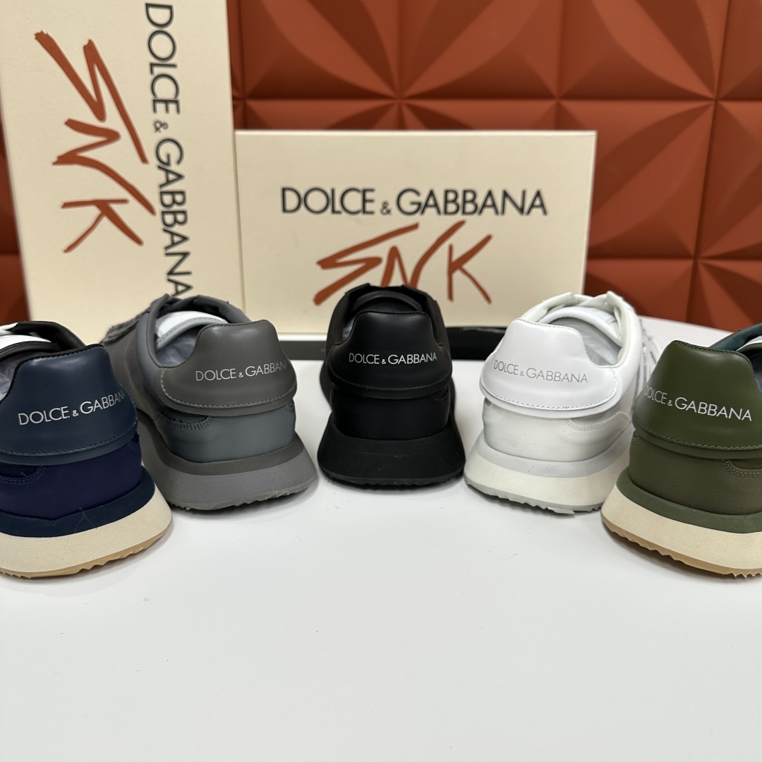 💋💍DG 家新品 Dolce &Gabban* 杜嘉~班纳 Cushion 帆布拼接牛皮材质休闲