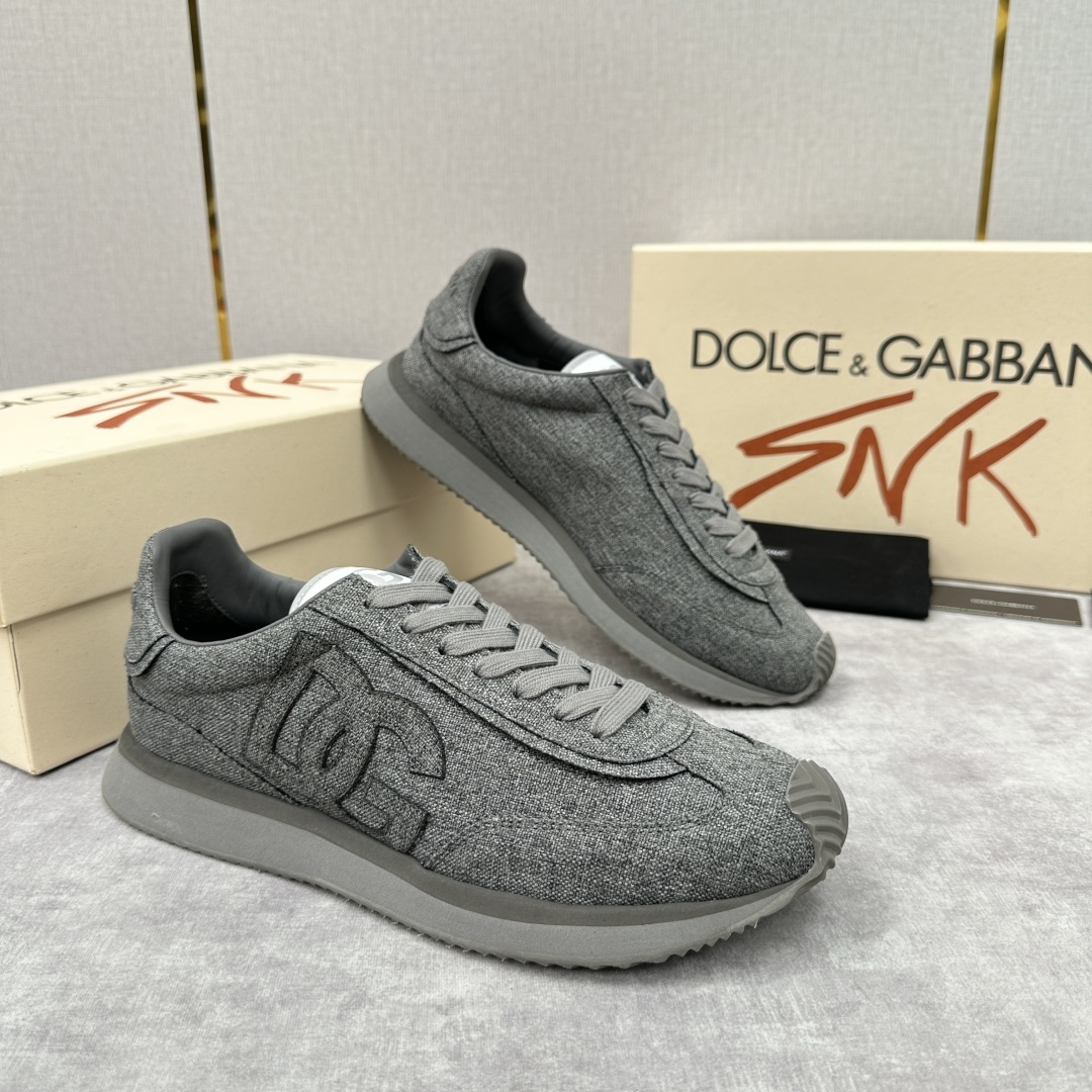 💋💍DG 家新品 Dolce &Gabban* 杜嘉~班纳 Cushion 织布棉拼接牛皮材质休