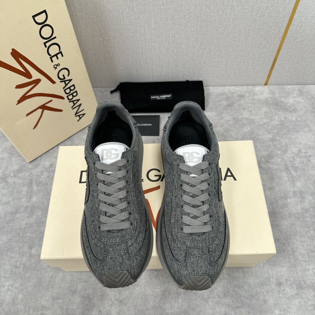 💋💍DG 家新品 Dolce &Gabban* 杜嘉~班纳 Cushion 织布棉拼接牛皮材质休