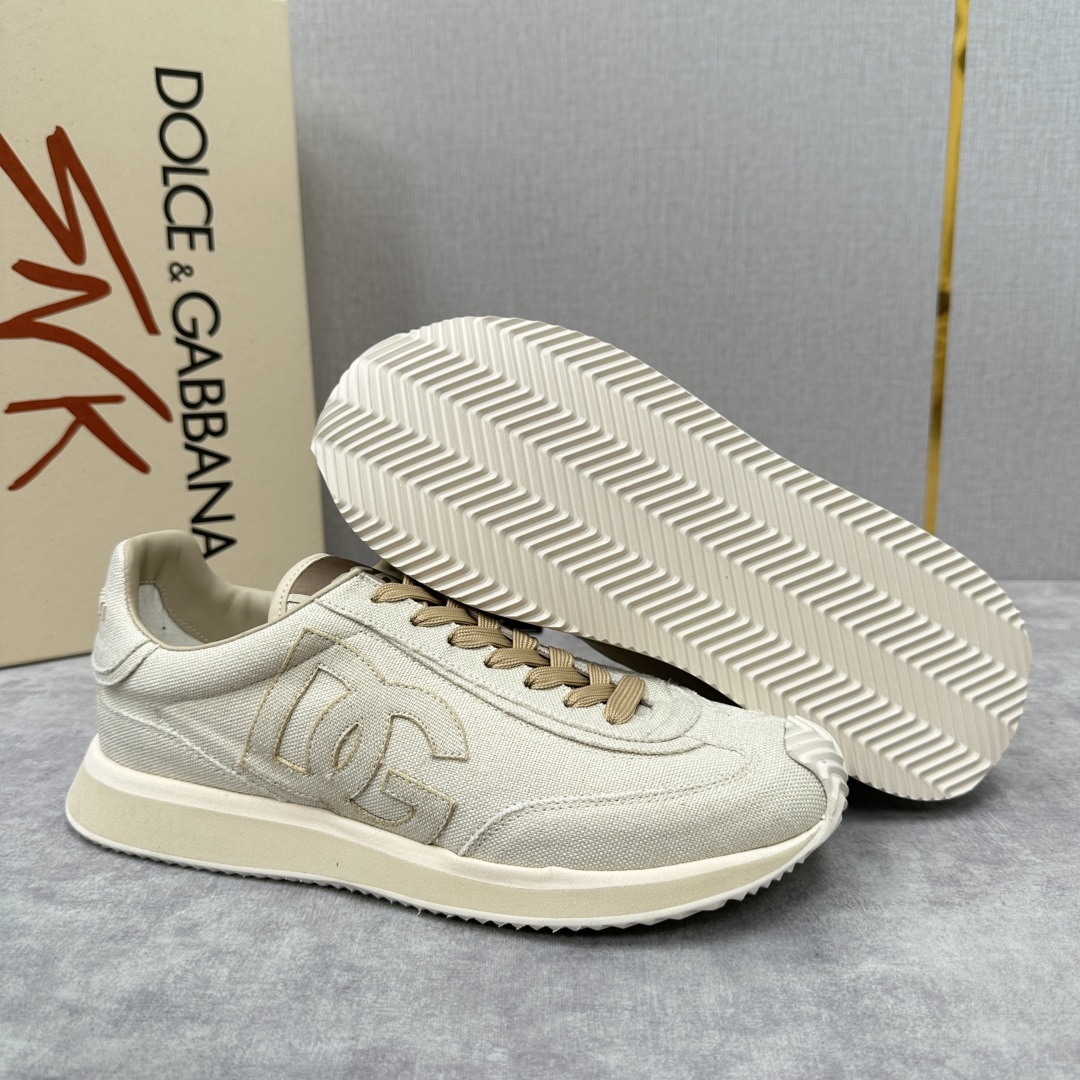 💋💍DG 家新品 Dolce &Gabban* 杜嘉~班纳 Cushion 织布棉拼接牛皮材质休