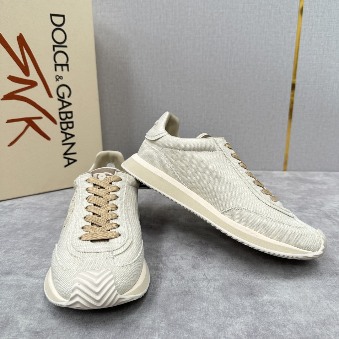 💋💍DG 家新品 Dolce &Gabban* 杜嘉~班纳 Cushion 织布棉拼接牛皮材质休