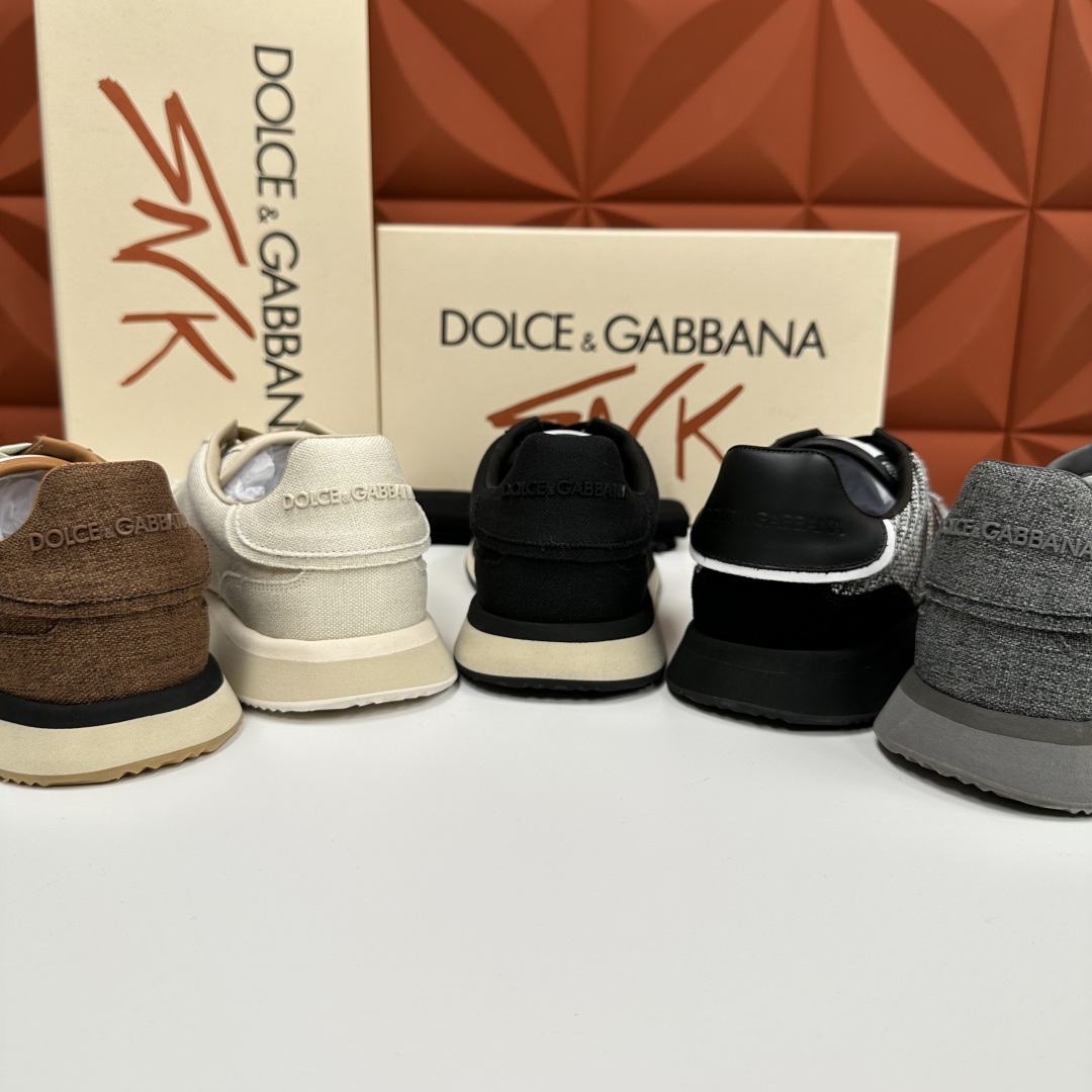 💋💍DG 家新品 Dolce &Gabban* 杜嘉~班纳 Cushion 织布棉拼接牛皮材质休