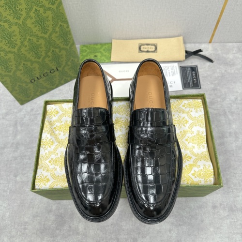 Gucci Men's Horsebit Loafer Black Crocodile-Embossed Leather Classic Shoe 1 Gucci Men's Horsebit Loafer Black Crocodile-Embossed Leather Classic Shoe