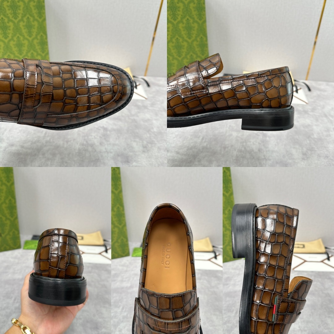 💋💍G家 GUCC* 新品男士马衔扣乐福鞋皮鞋 官方8,900 古-驰乐福鞋,重塑经典时尚