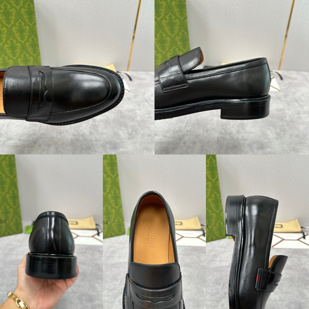 💋💍G家 GUCC* 新品男士马衔扣乐福鞋皮鞋 官方8,900 古-驰乐福鞋,重塑经典时尚