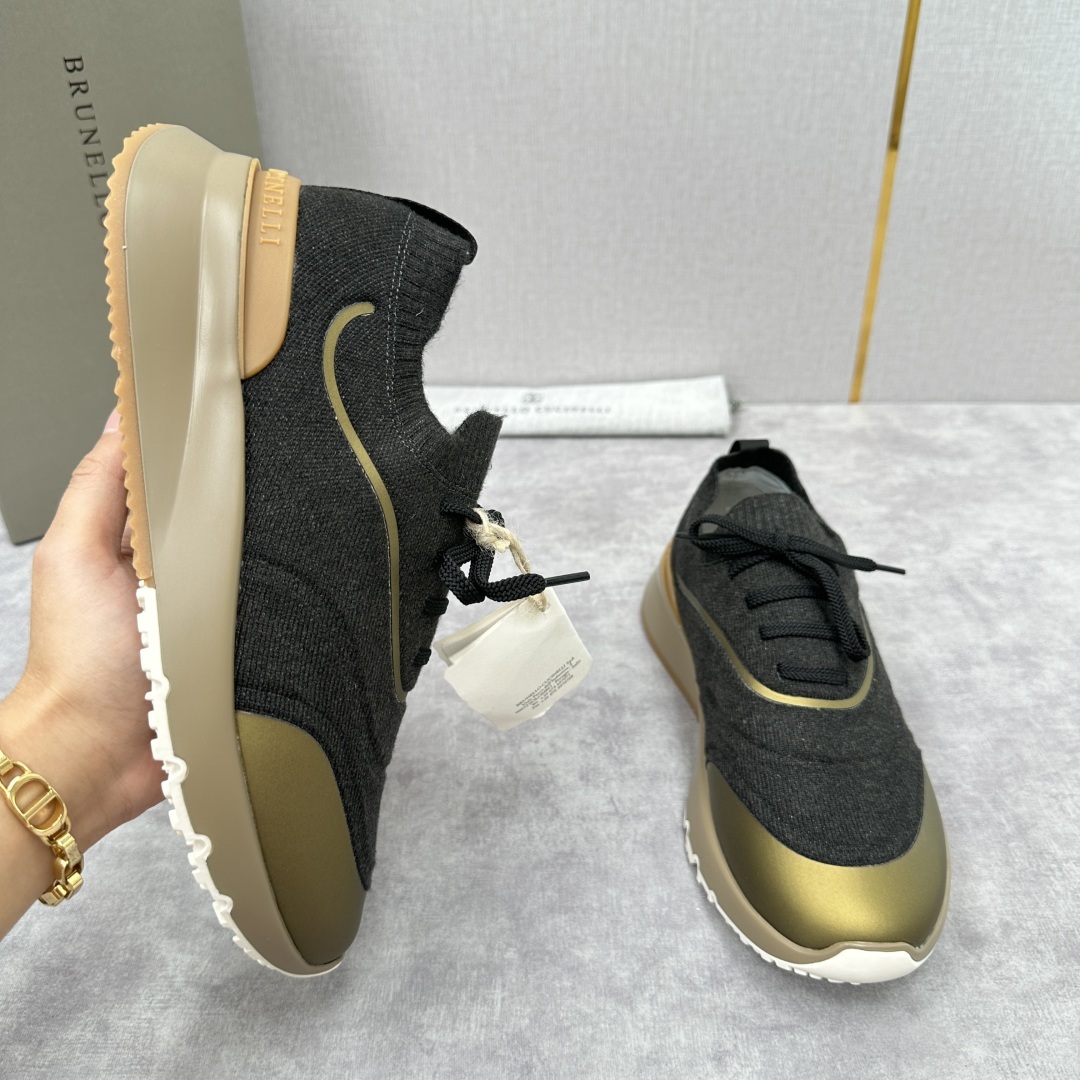 💋💍BC 新品 Brunello Cucinell* 针织运动鞋系列 官方 9,600
