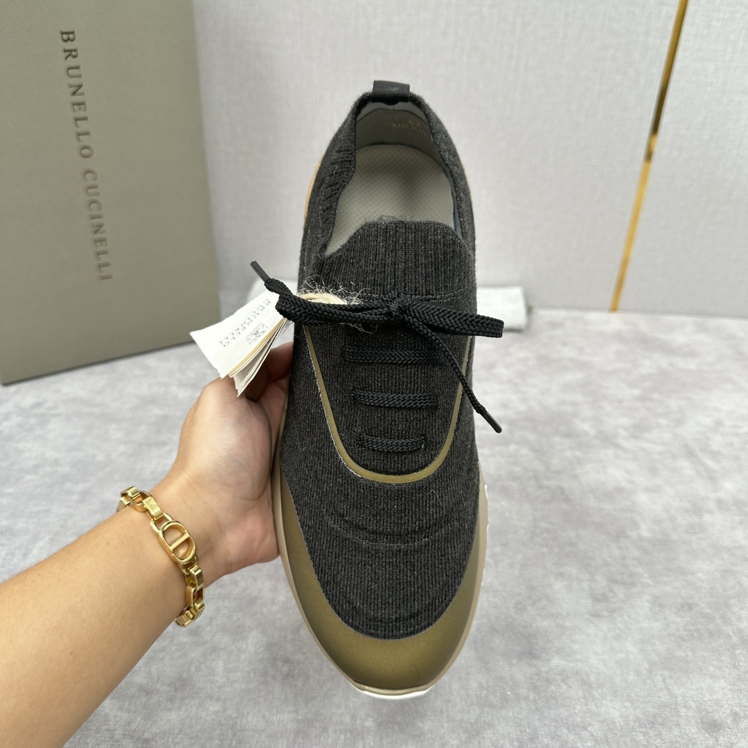 💋💍BC 新品 Brunello Cucinell* 针织运动鞋系列 官方 9,600