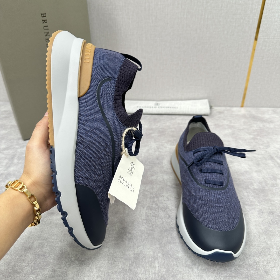💋💍BC 新品 Brunello Cucinell* 针织运动鞋系列 官方 9,600