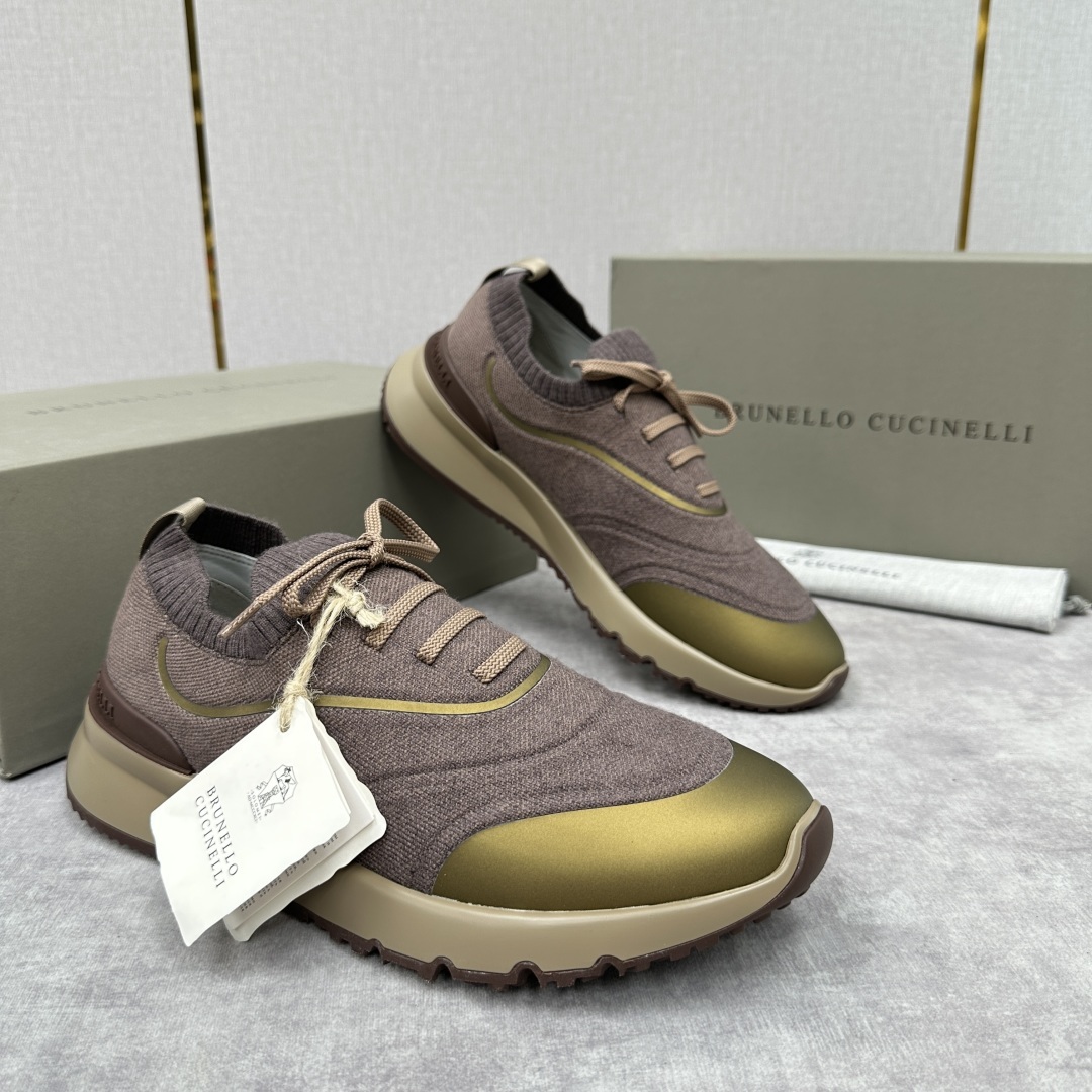 💋💍BC 新品 Brunello Cucinell* 针织运动鞋系列 官方 9,600