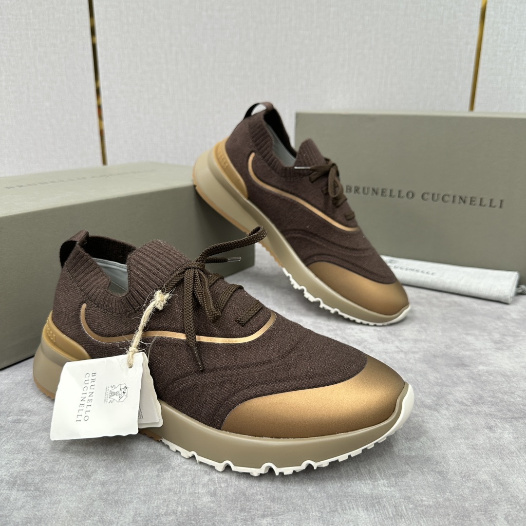 💋💍BC 新品 Brunello Cucinell* 针织运动鞋系列 官方 9,600