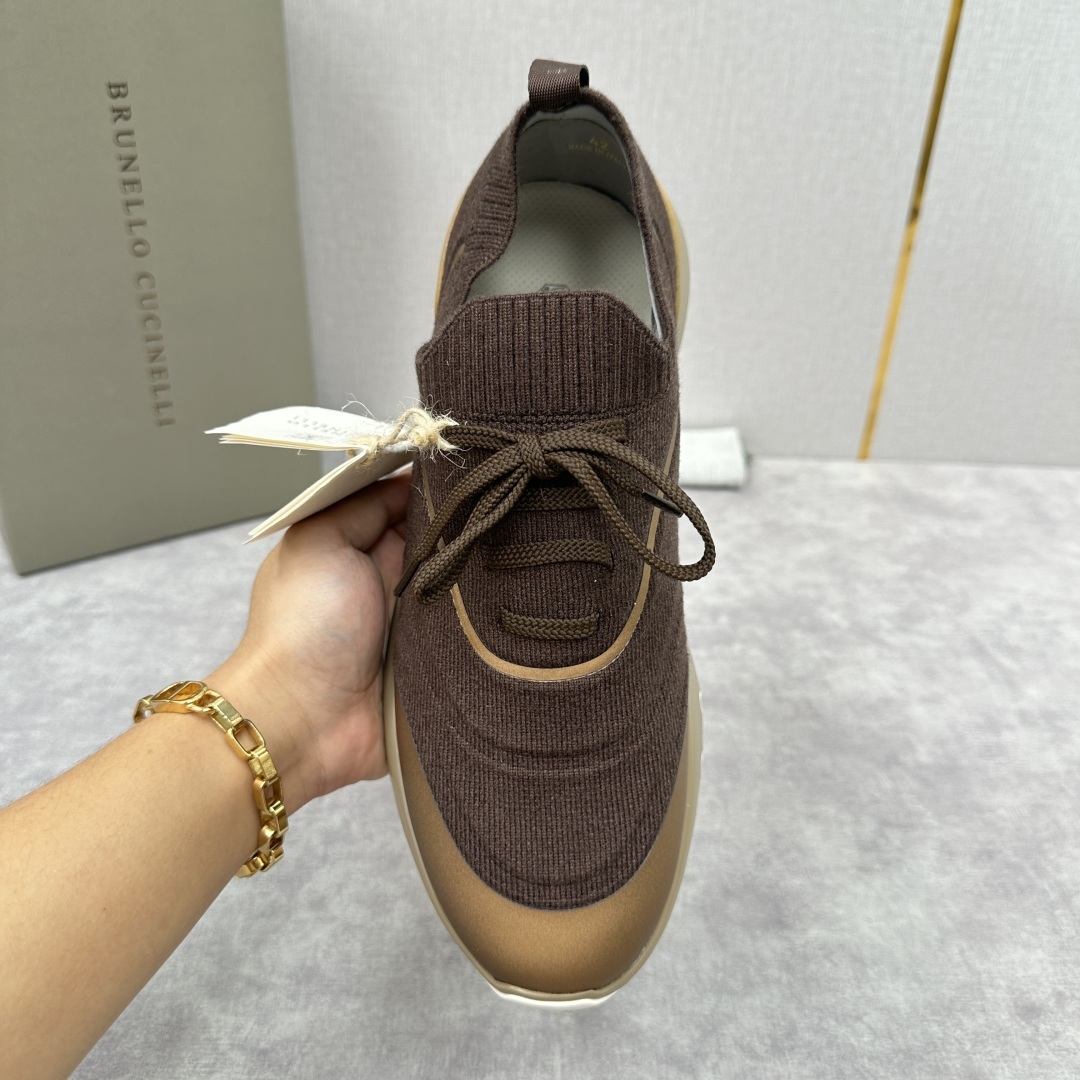 💋💍BC 新品 Brunello Cucinell* 针织运动鞋系列 官方 9,600
