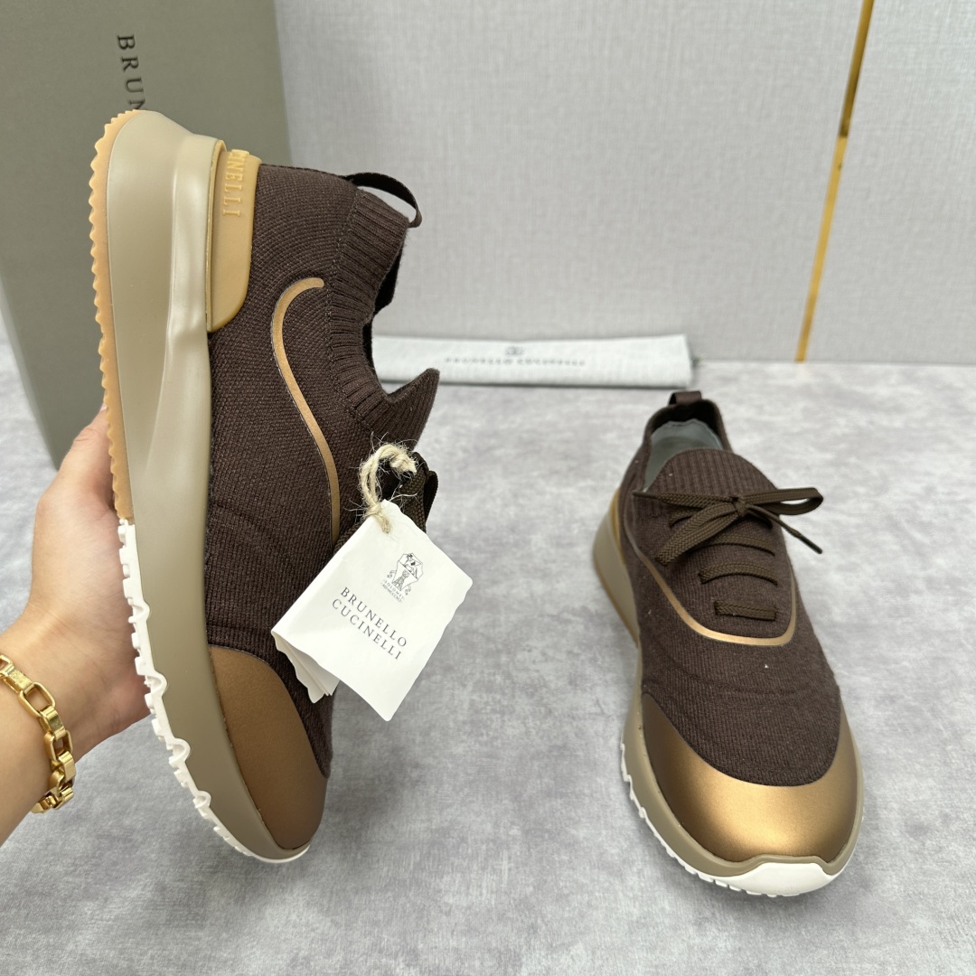 💋💍BC 新品 Brunello Cucinell* 针织运动鞋系列 官方 9,600