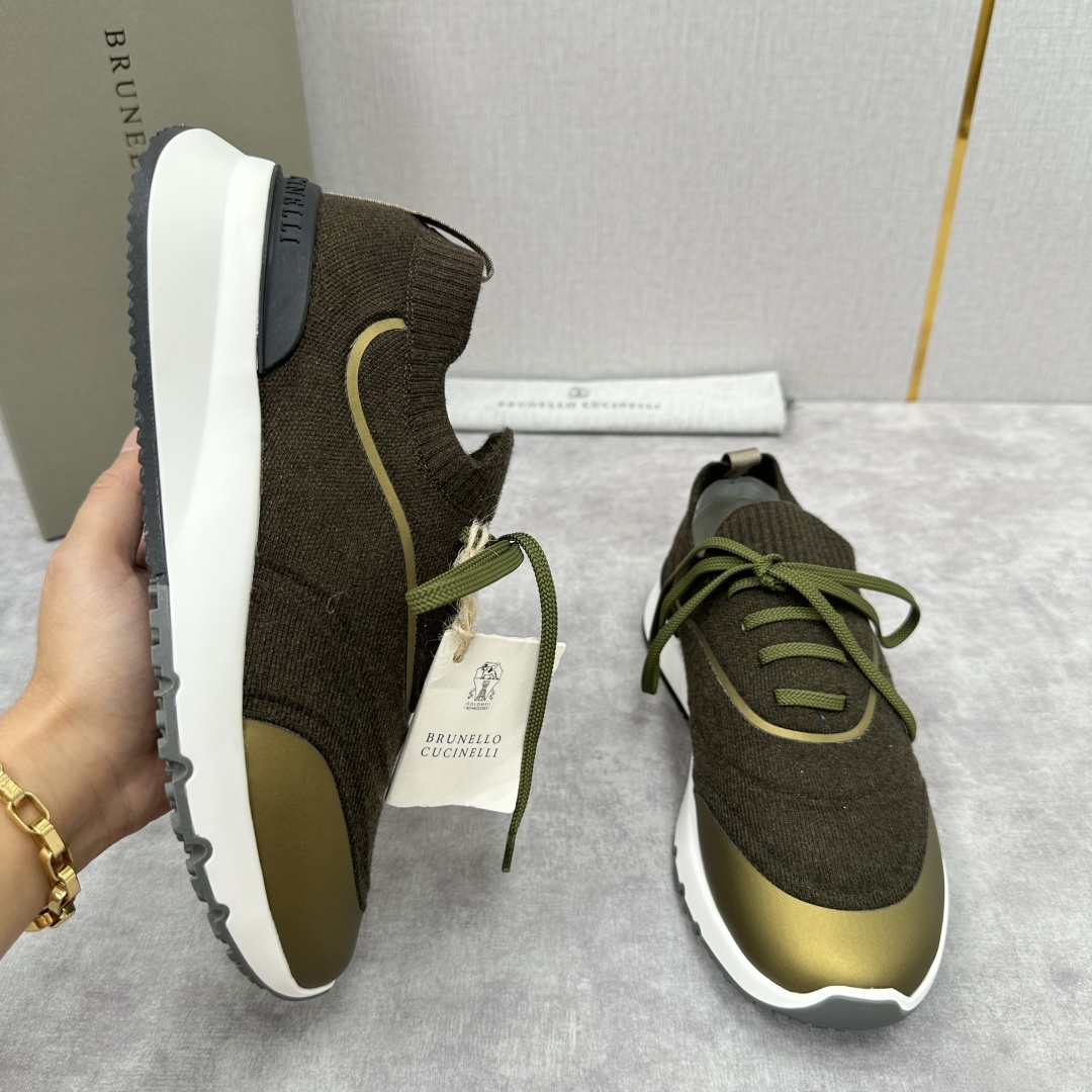 💋💍BC 新品 Brunello Cucinell* 针织运动鞋系列 官方 9,600