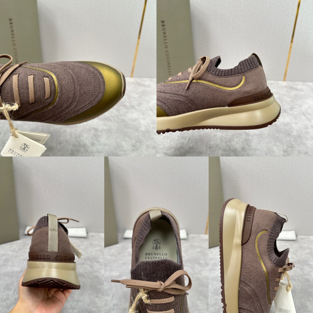 💋💍BC 新品 Brunello Cucinell* 针织运动鞋系列 官方 9,600