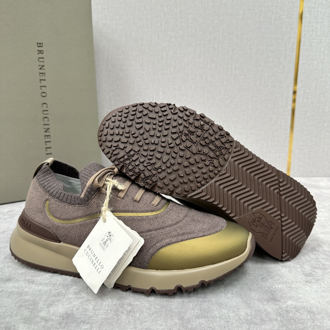 💋💍BC 新品 Brunello Cucinell* 针织运动鞋系列 官方 9,600