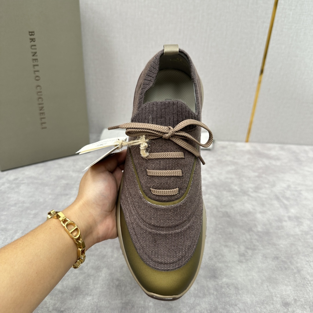 💋💍BC 新品 Brunello Cucinell* 针织运动鞋系列 官方 9,600