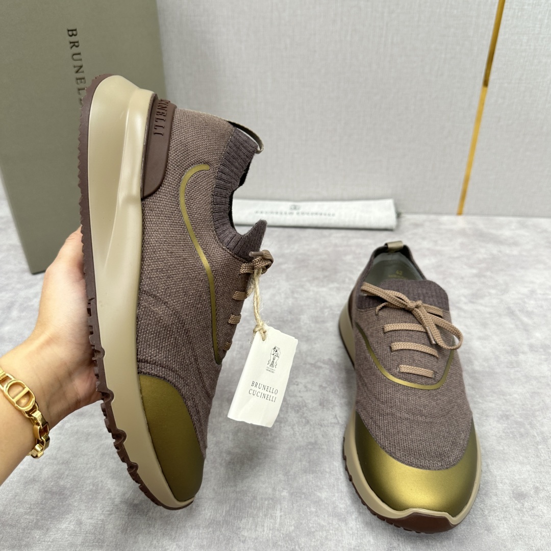 💋💍BC 新品 Brunello Cucinell* 针织运动鞋系列 官方 9,600