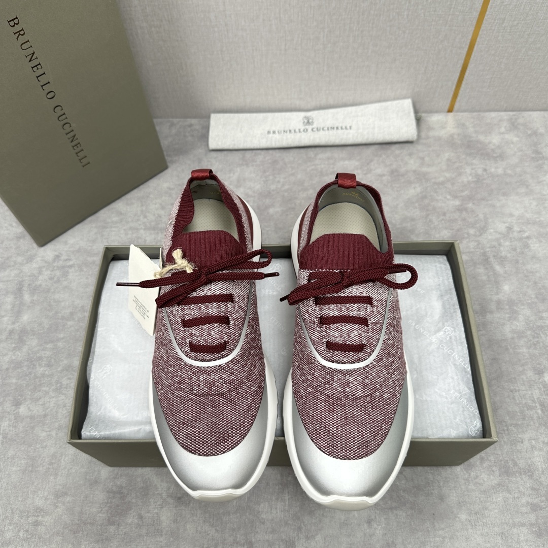 💋💍BC 新品 Brunello Cucinell* 针织运动鞋系列 官方 9,600