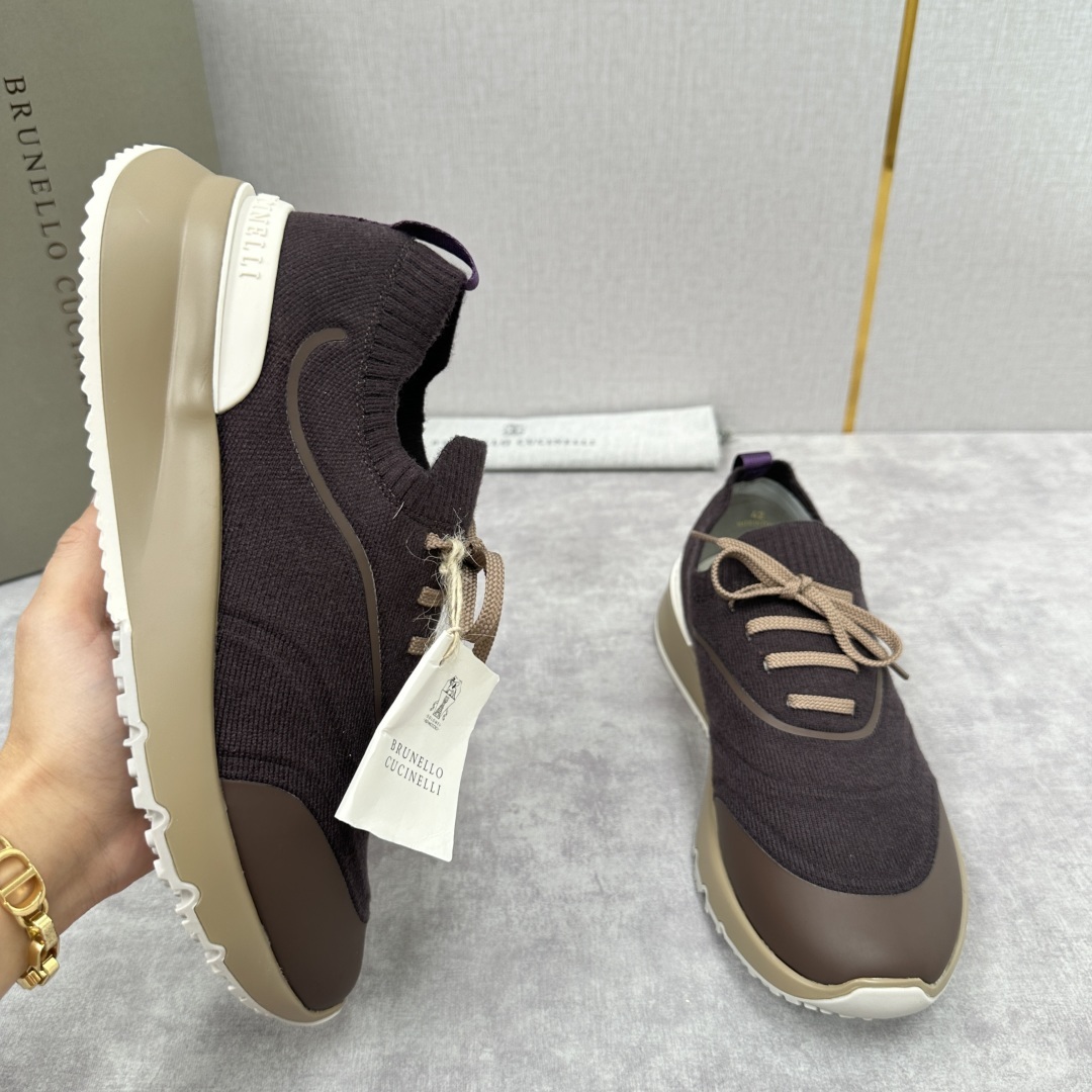 💋💍BC 新品 Brunello Cucinell* 针织运动鞋系列 官方 9,600