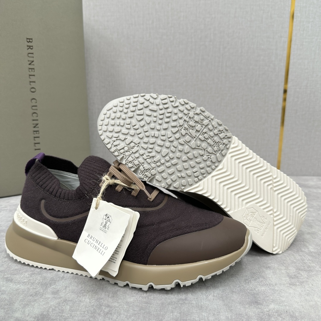💋💍BC 新品 Brunello Cucinell* 针织运动鞋系列 官方 9,600