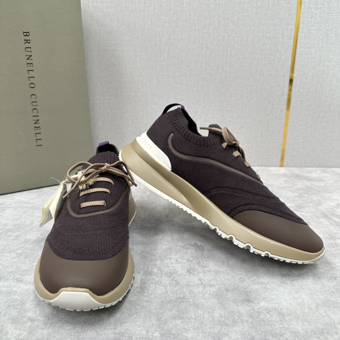 💋💍BC 新品 Brunello Cucinell* 针织运动鞋系列 官方 9,600