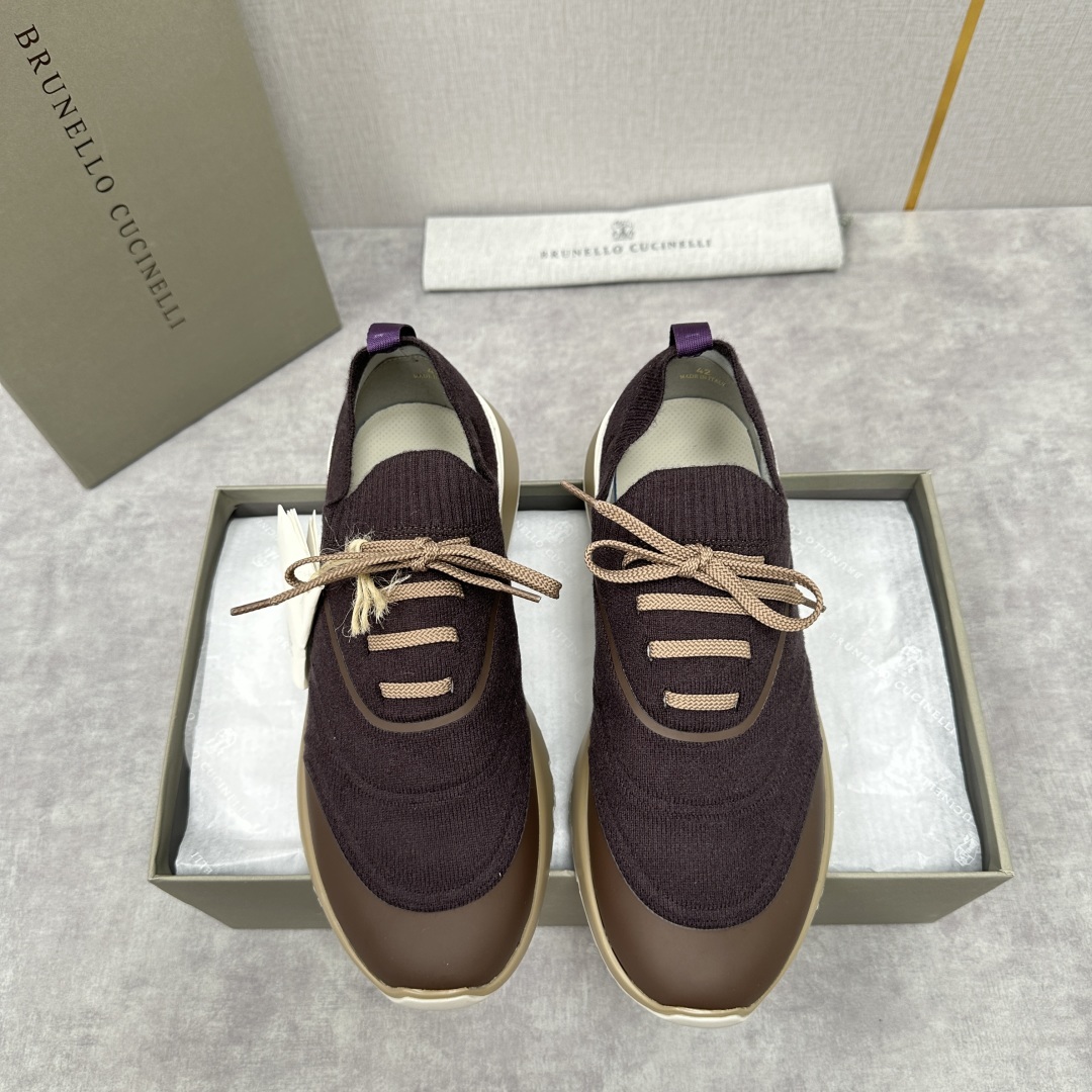 💋💍BC 新品 Brunello Cucinell* 针织运动鞋系列 官方 9,600