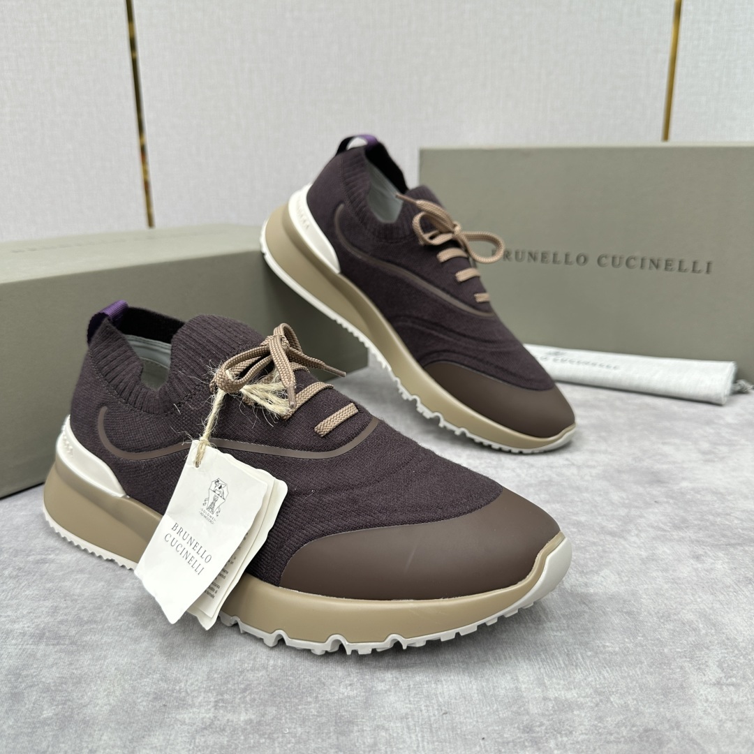 💋💍BC 新品 Brunello Cucinell* 针织运动鞋系列 官方 9,600