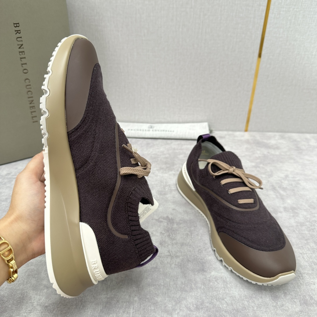 💋💍BC 新品 Brunello Cucinell* 针织运动鞋系列 官方 9,600