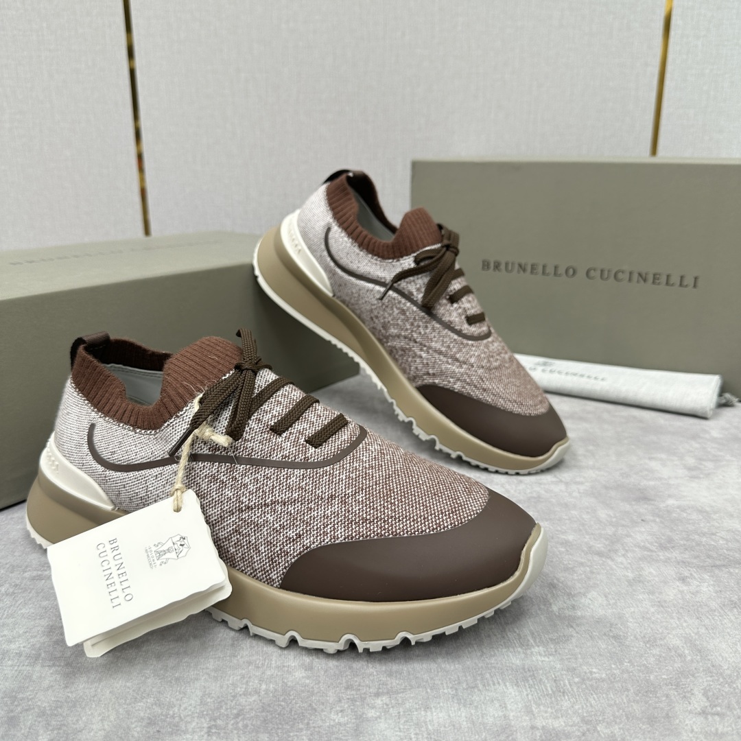 💋💍BC 新品 Brunello Cucinell* 针织运动鞋系列 官方 9,600