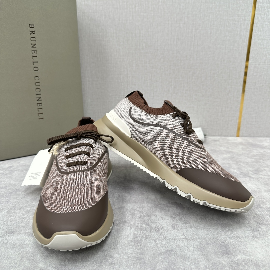 💋💍BC 新品 Brunello Cucinell* 针织运动鞋系列 官方 9,600