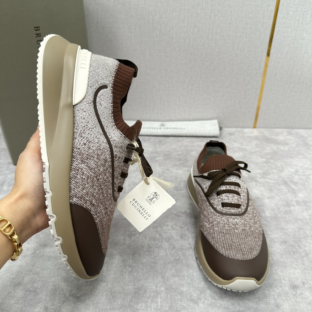 💋💍BC 新品 Brunello Cucinell* 针织运动鞋系列 官方 9,600