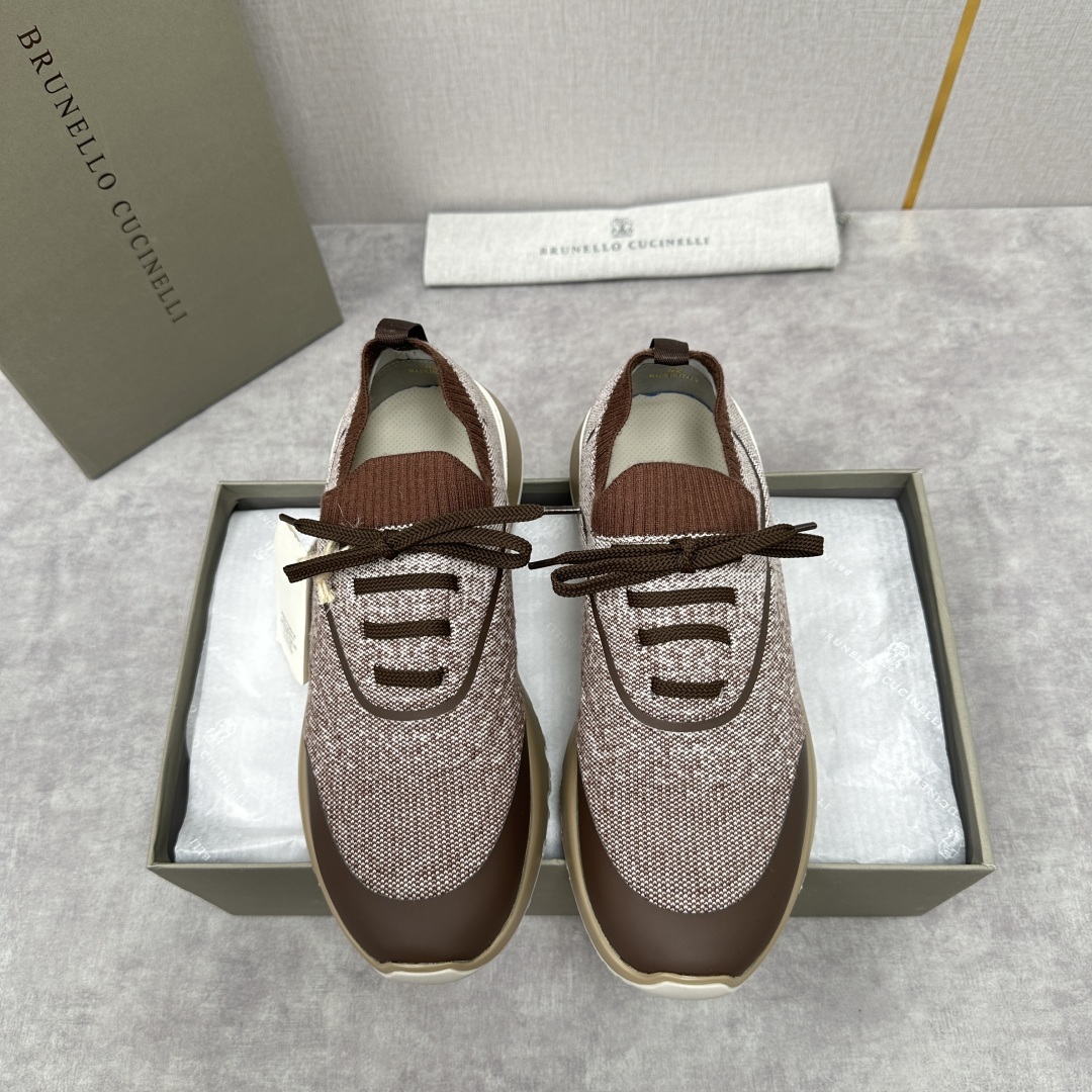 💋💍BC 新品 Brunello Cucinell* 针织运动鞋系列 官方 9,600