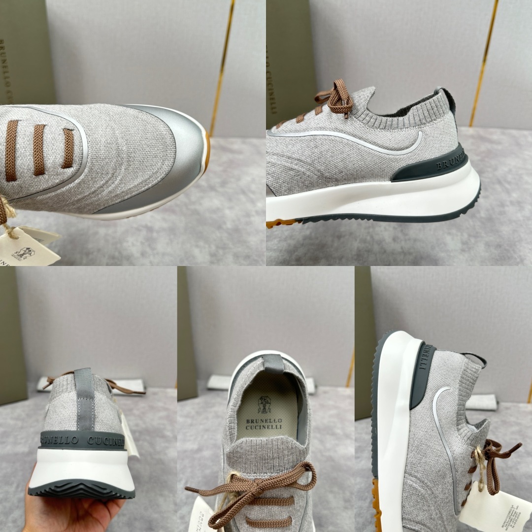 💋💍BC 新品 Brunello Cucinell* 针织运动鞋系列 官方 9,600