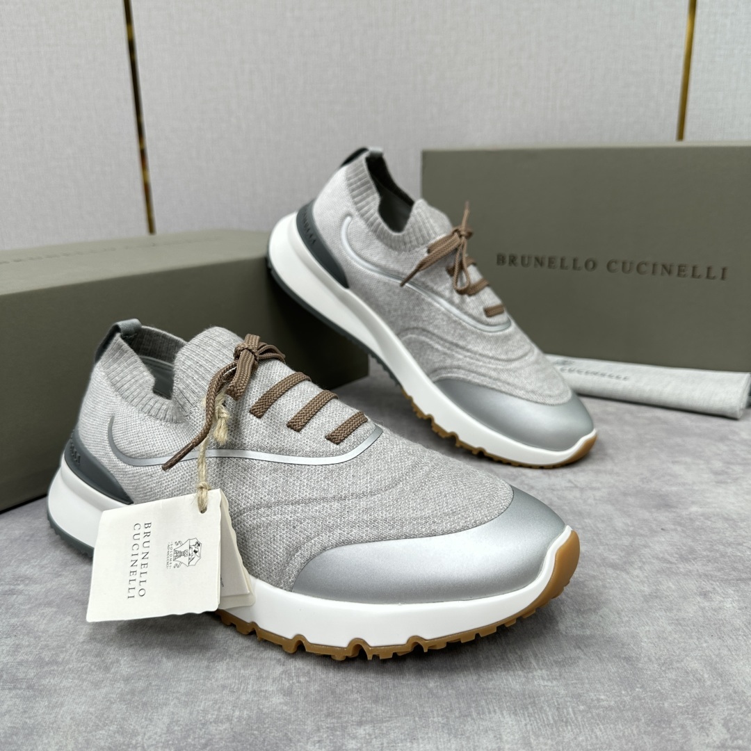 💋💍BC 新品 Brunello Cucinell* 针织运动鞋系列 官方 9,600