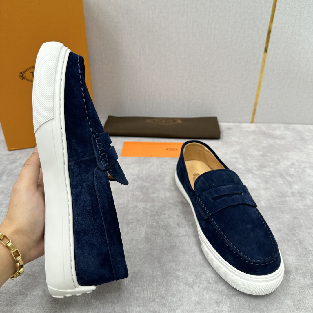 💋💍TOD*S   托德-斯   新款男士乐福鞋  懒人鞋驾车鞋    原材料猛货，采用翻毛皮革制作，纹
