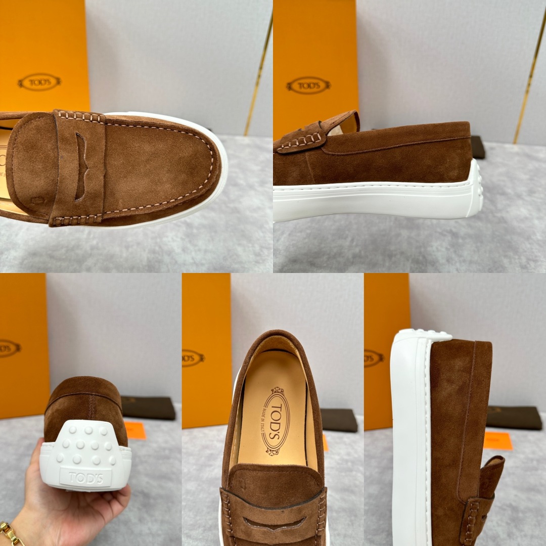 💋💍TOD*S   托德-斯   新款男士乐福鞋  懒人鞋驾车鞋    原材料猛货，采用翻毛皮革制作，纹