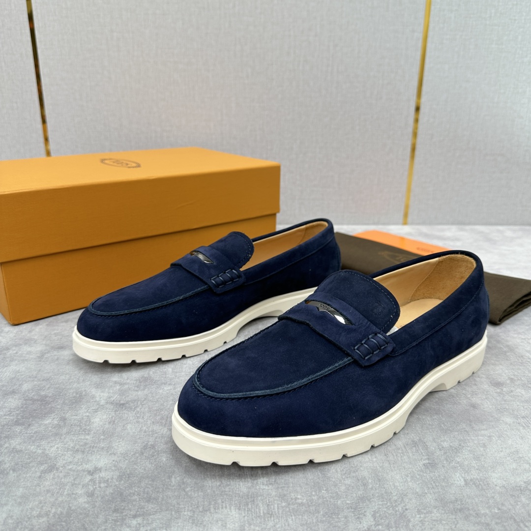 💋💍TOD*S  托德-斯 新品拉菲草（汤德森）OTV绒面皮革乐福鞋上🆕  官方  5,800   本款