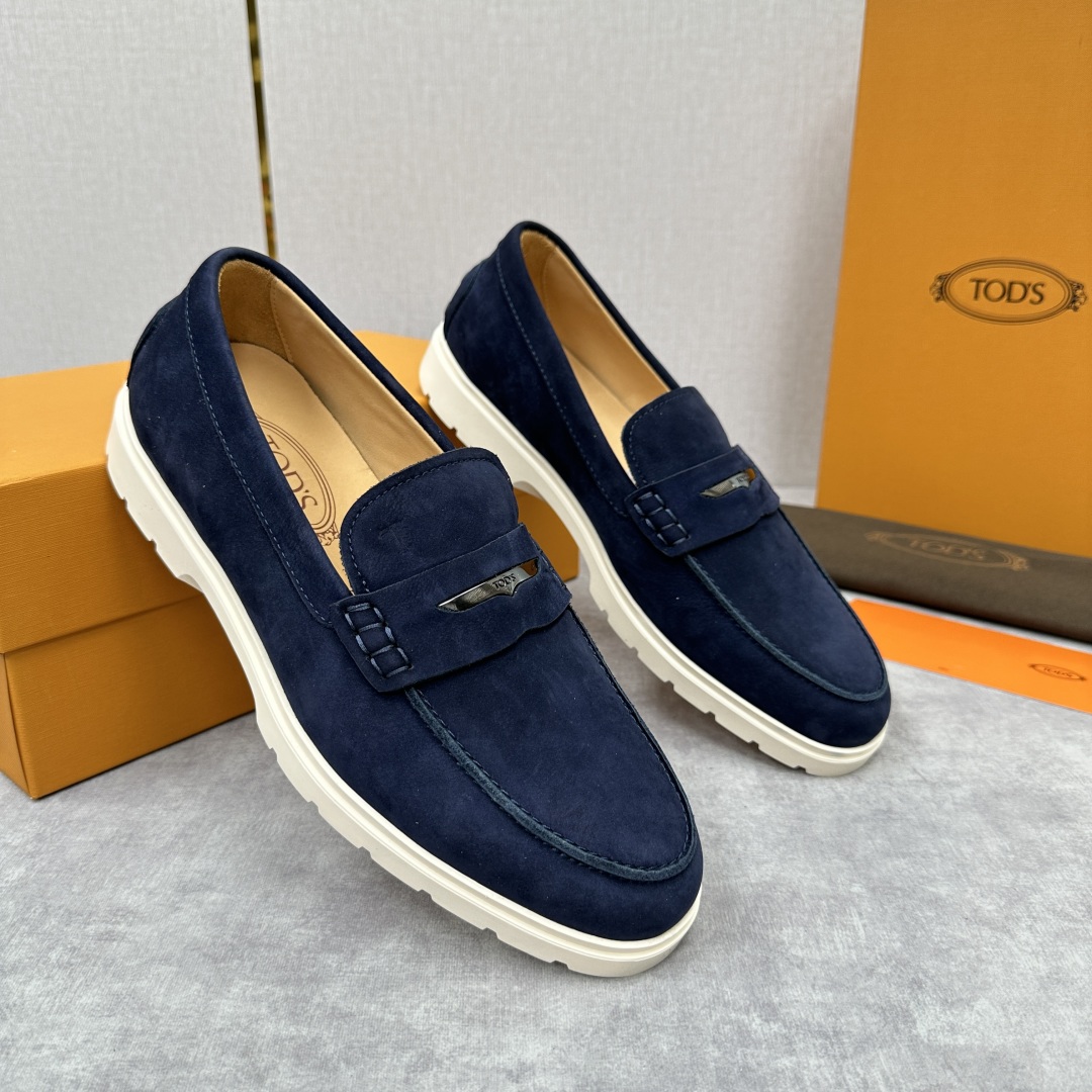 💋💍TOD*S  托德-斯 新品拉菲草（汤德森）OTV绒面皮革乐福鞋上🆕  官方  5,800   本款