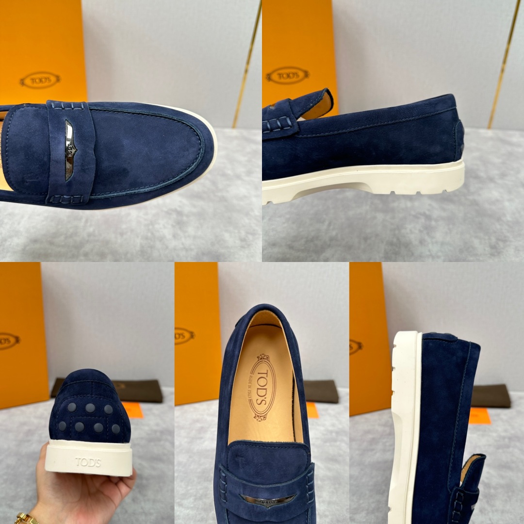 💋💍TOD*S  托德-斯 新品拉菲草（汤德森）OTV绒面皮革乐福鞋上🆕  官方  5,800   本款
