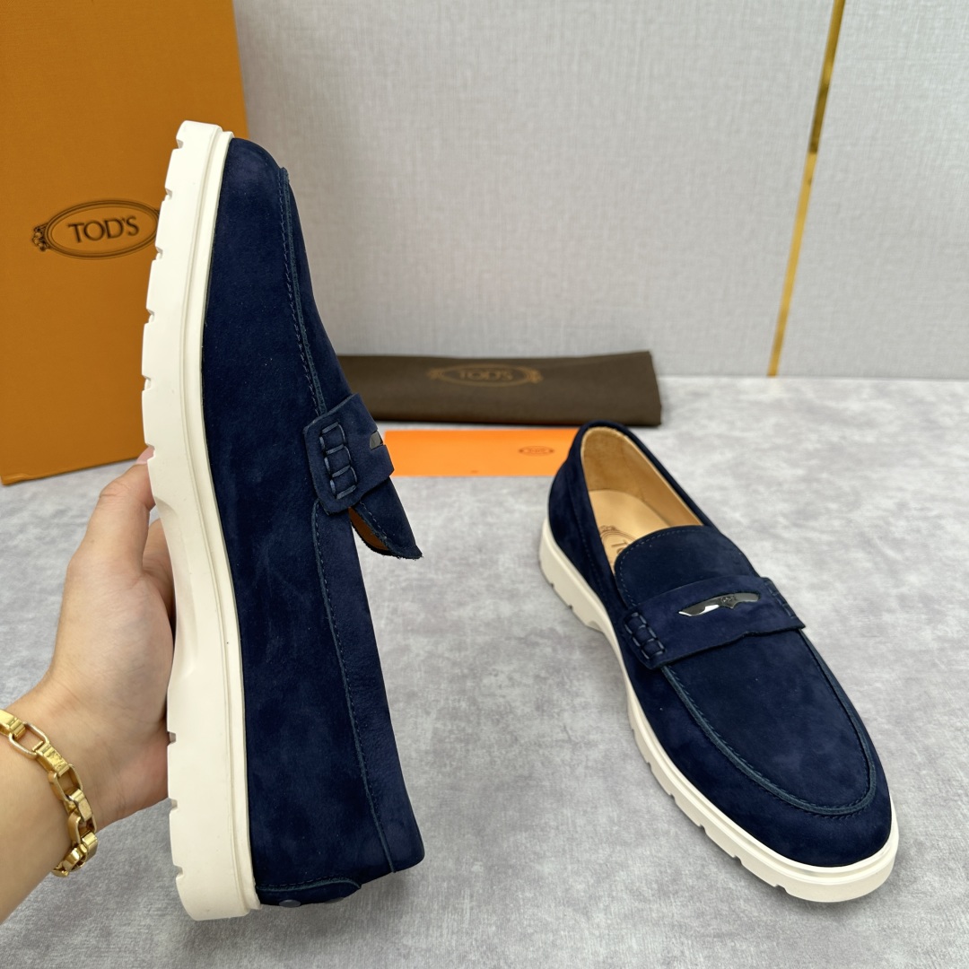💋💍TOD*S  托德-斯 新品拉菲草（汤德森）OTV绒面皮革乐福鞋上🆕  官方  5,800   本款