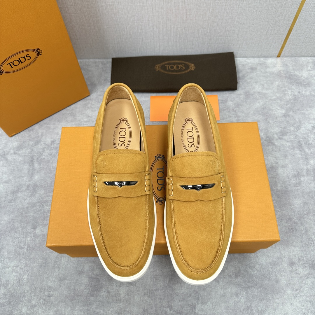 💋💍TOD*S  托德-斯 新品拉菲草（汤德森）OTV绒面皮革乐福鞋上🆕  官方  5,800   本款